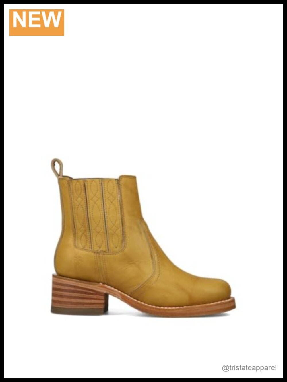 Frye Campus Chelsea Leather Square Toe Ankle Boots